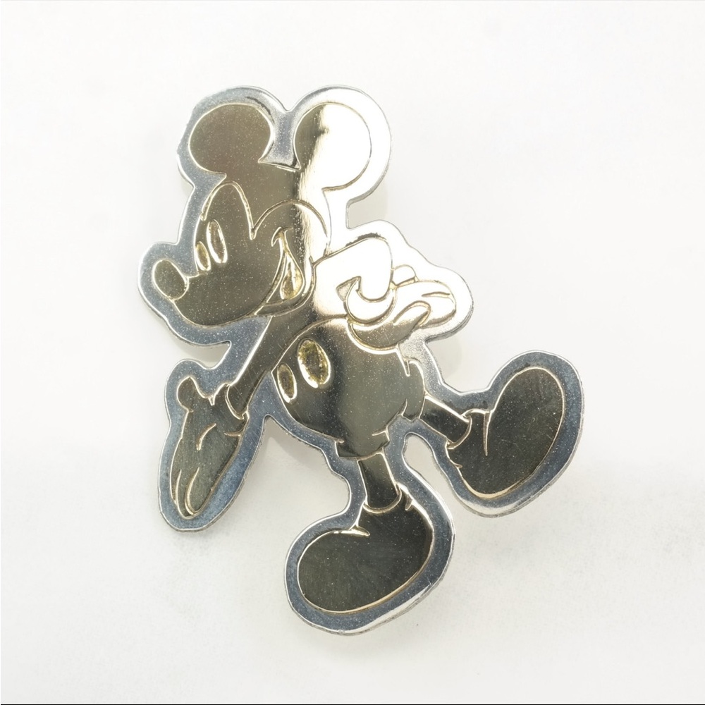 14k Gold & Sterling Silver Mickey Mouse Pin